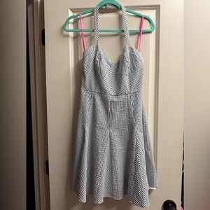 Betsey Johnson Black and White Strapless Dress